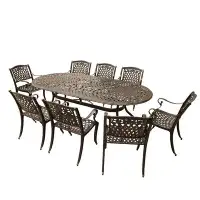 Darby Home Co Slyvia 9 Piece Dining Table