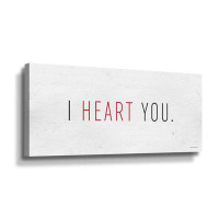 Trinx I Heart You Gallery Wrapped Canvas