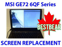 Screen Replacement for MSI GE72 6QF Series Laptop