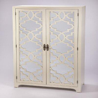 HomeRoots Solid Wood Accent Cabinet