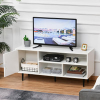 TV Stand Cabinet 47.25'' x 15.75'' x 21.75'' White