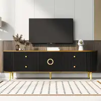 Ivy Bronx TV Stand for TVs up to 80 Inches, Entertainment Centre with 4 Drawers and 1 Cabinet