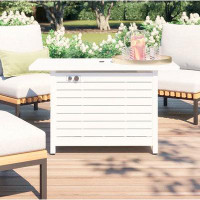 Rosecliff Heights Slatted Style Fire Pit Table
