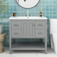 Staykiwi NA 36'' Single Bathroom Vanity with Resin Top
