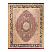 The Twillery Co. One-of-a-Kind Hand-Knotted New Age 8 X 10 Wool Area Rug in Red