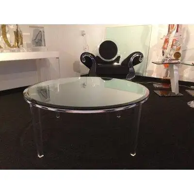 Shahrooz Table basse Angelo avec plateau en verre