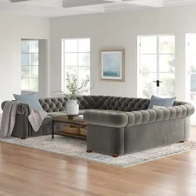 Perfect for seating all of your guests at your next bash or movie night a U-shaped sectional like th...