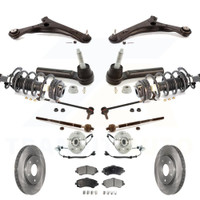 Front Disc Rotor Brake Pad Bearing Suspension Kit (15Pc) For Chrysler Town & Country Dodge KM-100073