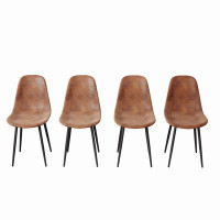 17 Stories Laderrian Side Chair in Brown