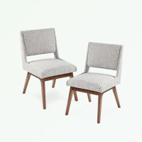 Wildon Home® Dining Chair Set of 2 with soft cushion and Solid Wood frame