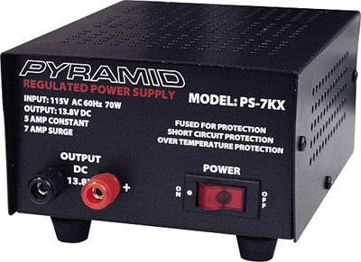 NEW PYRAMID 12 VOLT REGULATED POWER SUPPLY -- Ideal power source for many applications in General Electronics
