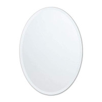 Latitude Run® Miroir de salle de bain sans cadre Greysan