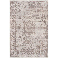 Isabelline One-of-a-Kind Halcomb Hand-Knotted 2010s Heriz Beige 6' x 9' Viscose Area Rug