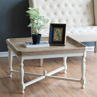 Ophelia & Co. Square Alcott Coffee Table, French Countory Tray Table