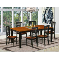 Red Barrel Studio Allenmichael 7 Piece Butterfly Leaf Solid Wood Dining Set