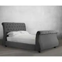 Made in Canada - Darby Home Co Weber Upholstered Sleigh Bed