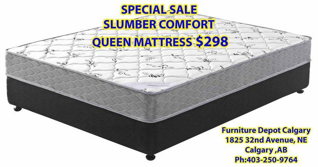 Slumber Comfort Queen Size Mattress $298 in Beds & Mattresses in Calgary