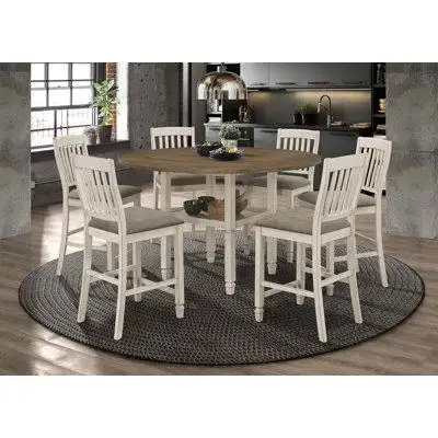 Red Barrel Studio Fouche 7-Piece Counter Height Dining Set