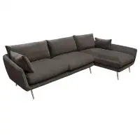 Diamond Sofa Vantage 112" Wide Right Hand Facing Modular Sofa & Chaise