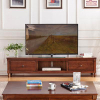 LORENZO American all solid wood living room TV cabinet.