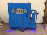 Cabinet de serveur mobile réfrigéré C3 SPEAR -- C3 SPEAR cooled motorised server cabinet