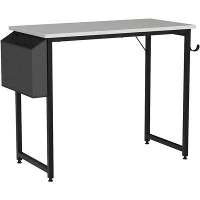Hokku Designs Hokku Designs Small Computer Desk For Bedroom White Modern Writing Table For Small Spaces Kids Teens Stude in Desks