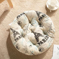 Umber Rea Round Stool Cushion Padded With Cotton And Linen For Summer Breathable Office Chair Cushion Student Classroom