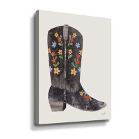 Winston Porter Western Cowgirl Boot III Gallery Wrapped Canvas