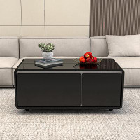 ALPHANEO Modern Smart Coffee Table With Built-In Fridge
