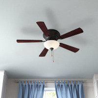 Winston Porter Carnmoon 5 - Blade Standard Ceiling Fan with Pull Chain and Light Kit Included