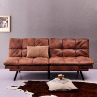 17 Stories Convertible Memory Foam Futon Couch Bed