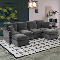 Hokku Designs Modular Sectional Sofa Modern U Shaped Couch