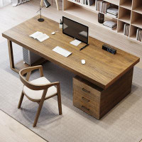 Loon Peak 2 Piece Rectangle Desk Office Sets