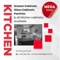 Drawer Cabinets, Glass Cabinets, Pantry for Kitchen