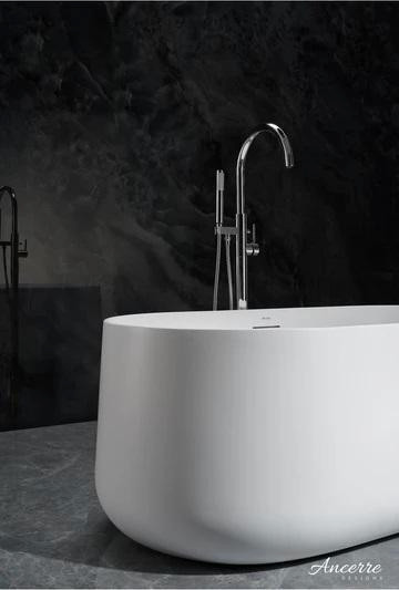 Ancerre - Cossue 61x32 Freestanding Acrylic Bathtub in Matte White w a Centre Drain  ANC in Plumbing, Sinks, Toilets & Showers - Image 3