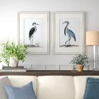 Birch Lane™ Shore Birds by Grace Feyock - 2 Piece Picture Frame Print Set on Paper