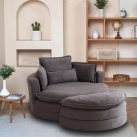 Hokku Designs 52'' Swivel Accent Barre Modern Sofa