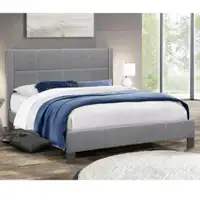 Grey Platform Bed in Different Fabrics on Sale !! Hurry Up !!