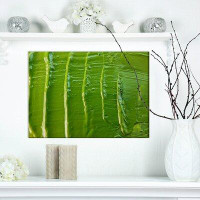 Made in Canada - East Urban Home Contemporary 'Banana Leaf' Oil Painting Print on Wrapped Canvas