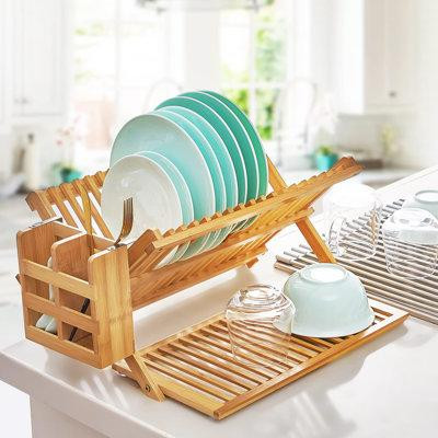 AURSK Bamboo Dish Rack in Other