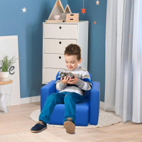 KIDS SOFA, 2-IN-1 MULTI-FUNCTIONAL TODDLER TABLE AND CHAIR, CHILDREN ARMCHAIR STURDY COUCH FOR 3-9 YEARS OLD