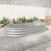 Arlmont & Co. Sulender Metal Raised Garden Bed