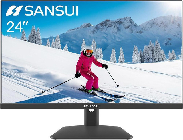 Clearance Deal -- ONLY $89.00 -- Sansui® ES-24X5A 24 FHD Thin Bezel Monitor in Monitors