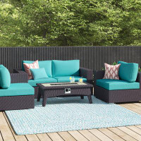 Sol 72 Outdoor™ Convene 5 Piece Set Outdoor Patio with Fire Pit