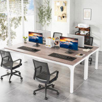 17 Stories Akul Extra Long Computer Desk, Large Workstation for Home Office