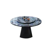 Orren Ellis Modern simple microcrystalline stone dining table