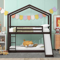 Harper Orchard Sobotka Kids Twin Over Twin Bunk Bed
