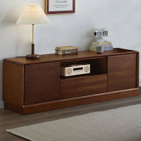 RARLON TV Cabinet Living Room Modern Simple Bedroom Fall Solid Wood Storage Credenza