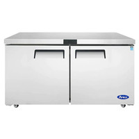 Atosa Double Door 60 Undercounter Refrigerated Work Table