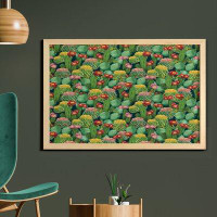 East Urban Home Ambesonne Nature Wall Art With Frame, Garden Flowers Cactus Texas Desert Botanical Various Plants With S